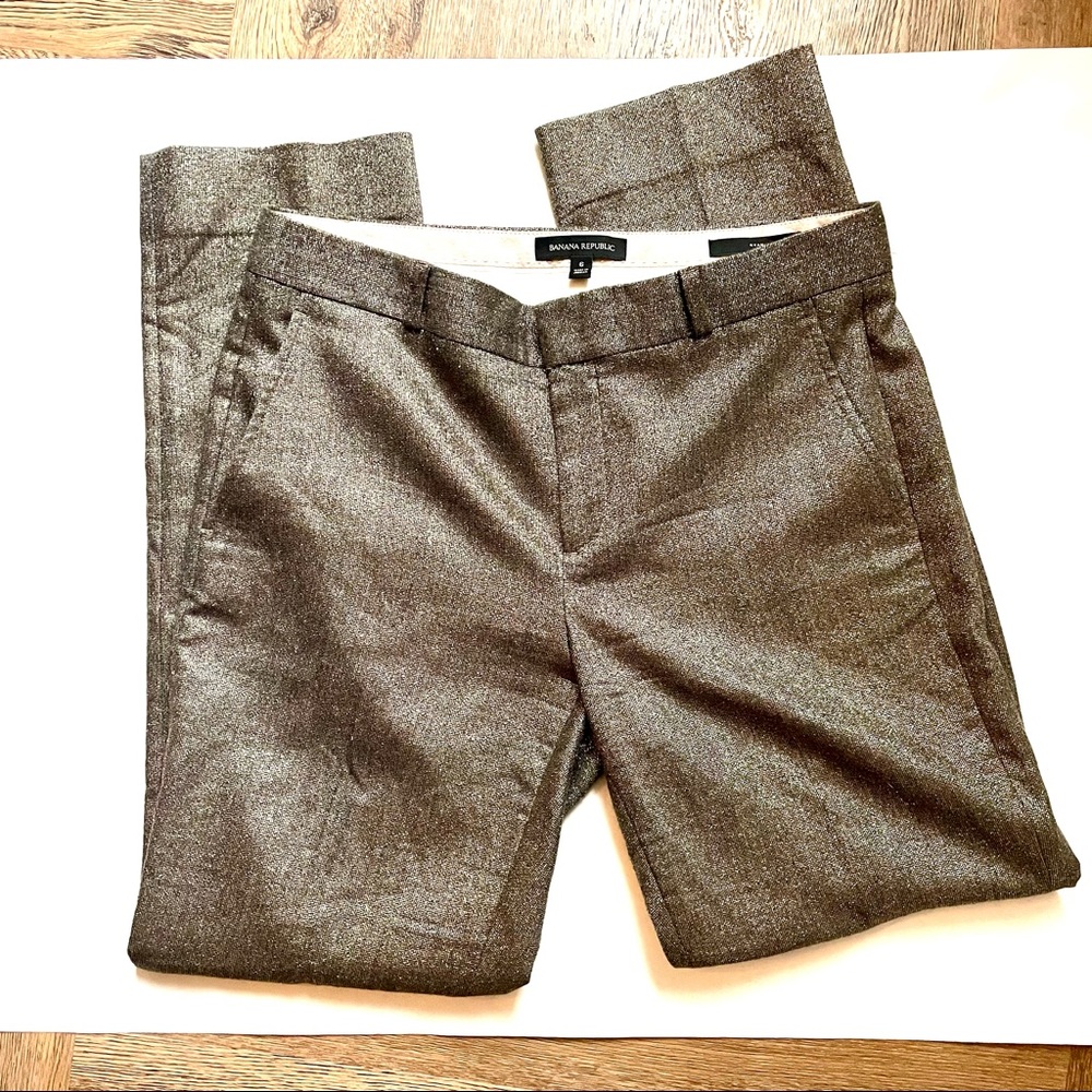 Banana Republic Gold Lurex Pants